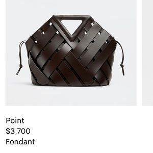SOLD Bottega Veneta V Point Bag Brown Fondant